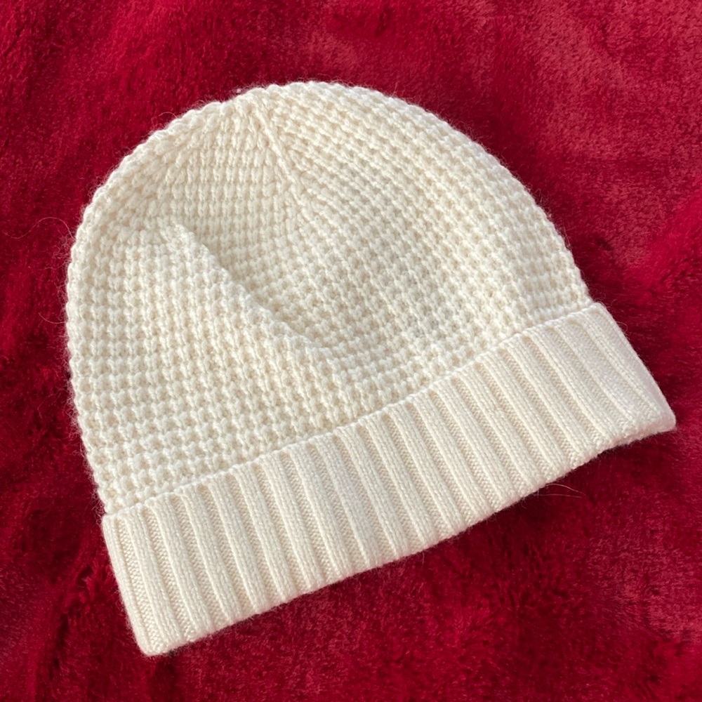 JCrew Beanie, New, Never worn, Cozy Winter White/Cream